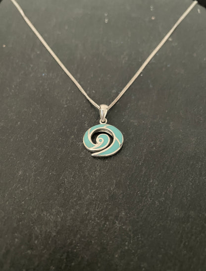 Turquoise Swirl Pendant