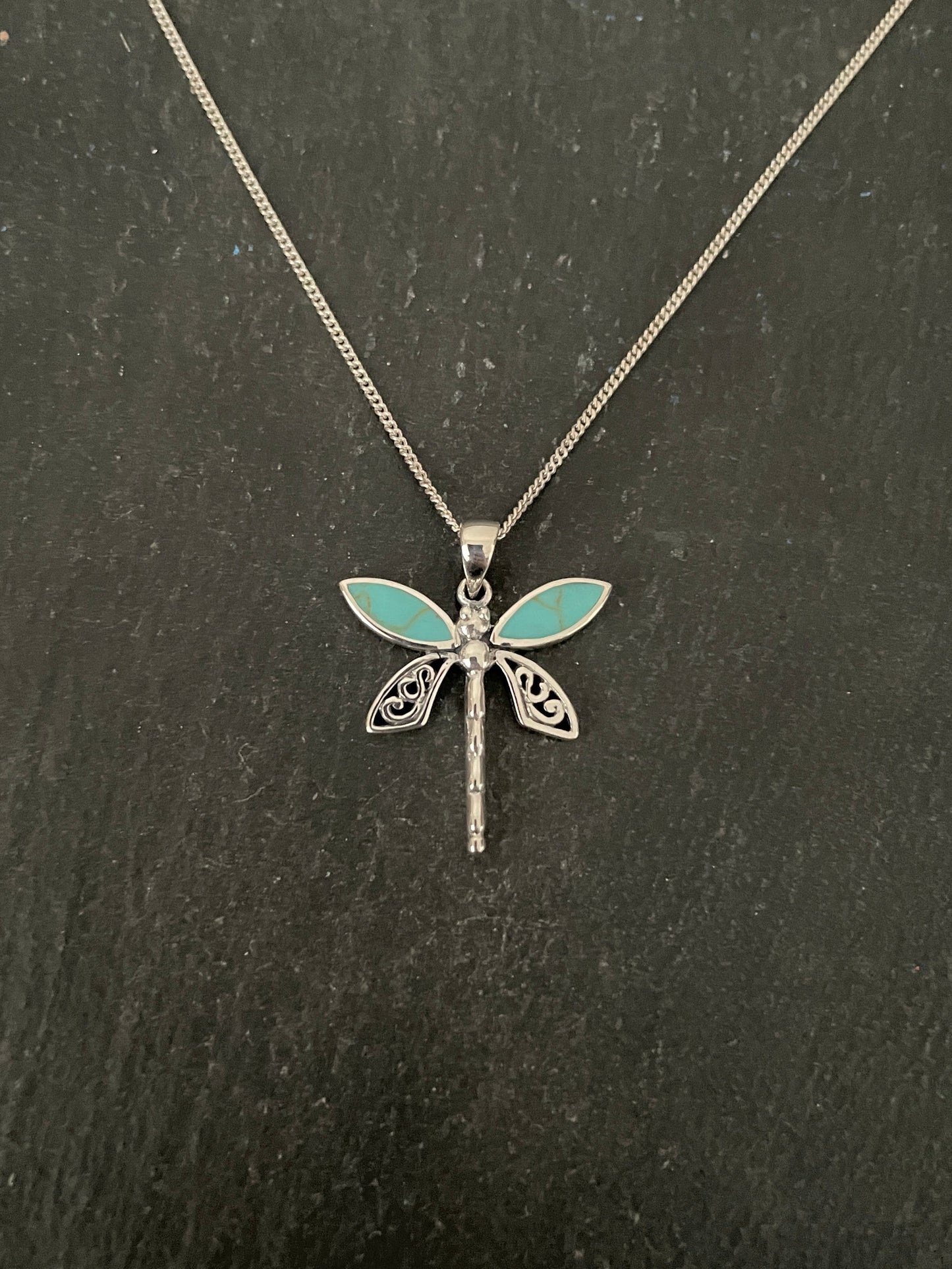 Turquoise Dragonfly Pendant