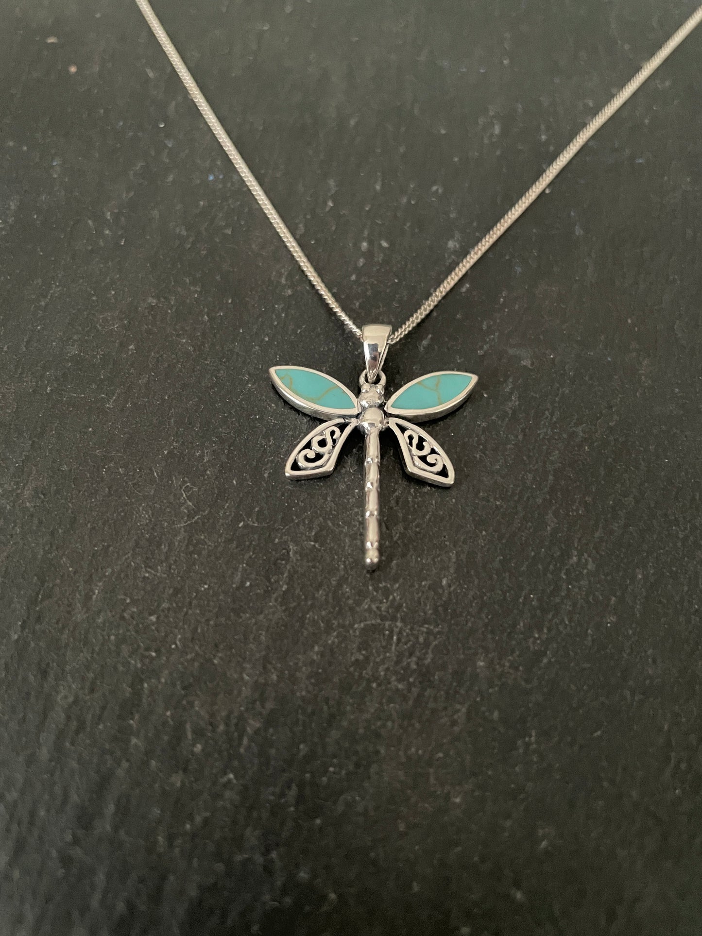 Turquoise Dragonfly Pendant