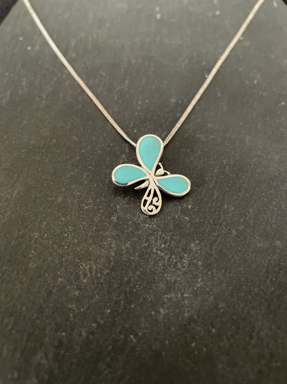 Turquoise Butterfly Pendant