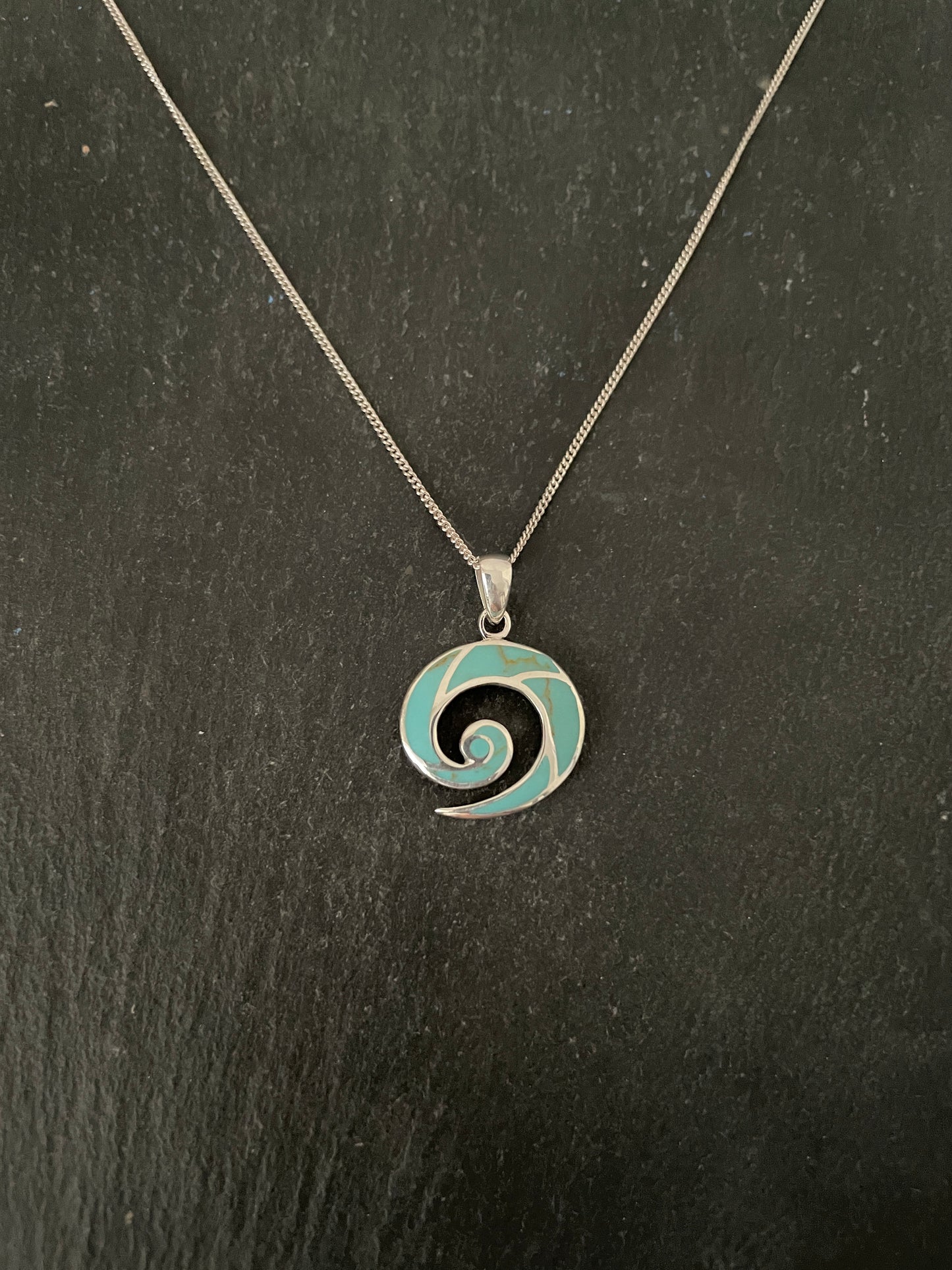 Turquoise Swirl Pendant
