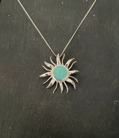 Turquoise Sun Pendant