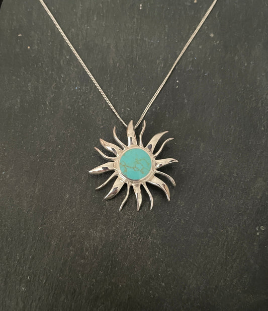 Turquoise Sun Pendant