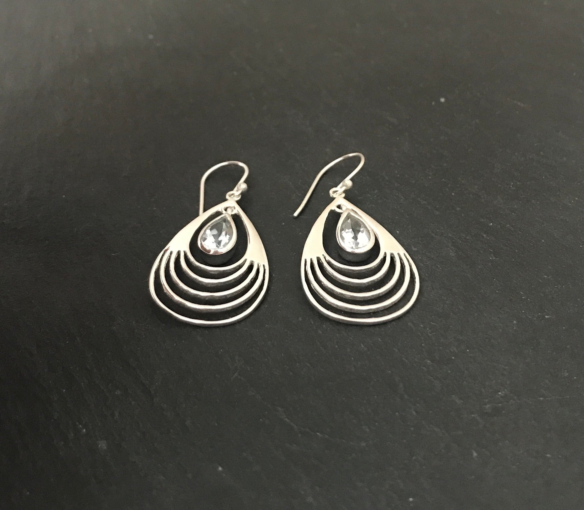 Blue Topaz and Silver Earrings image 1