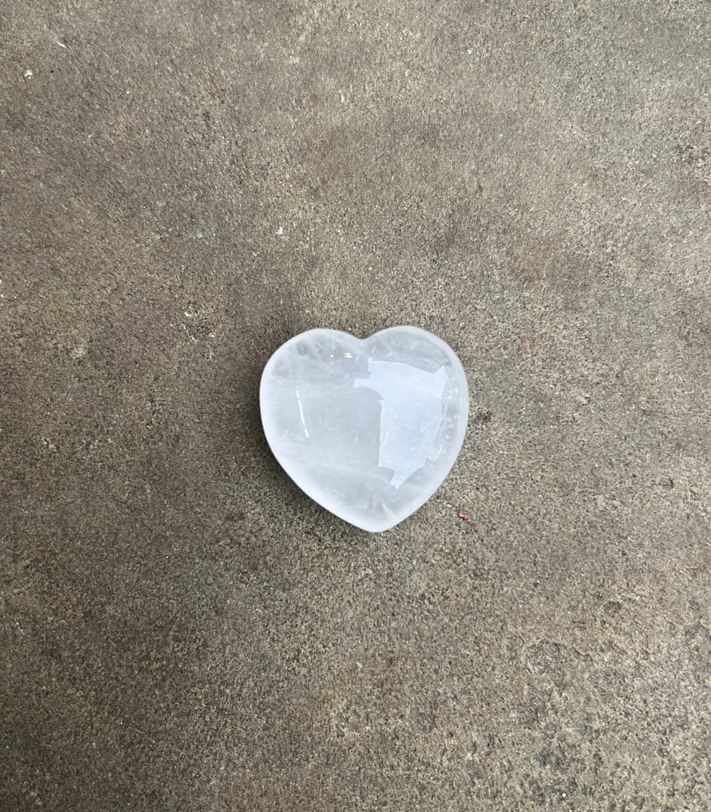 Clear Quartz Heart image 0