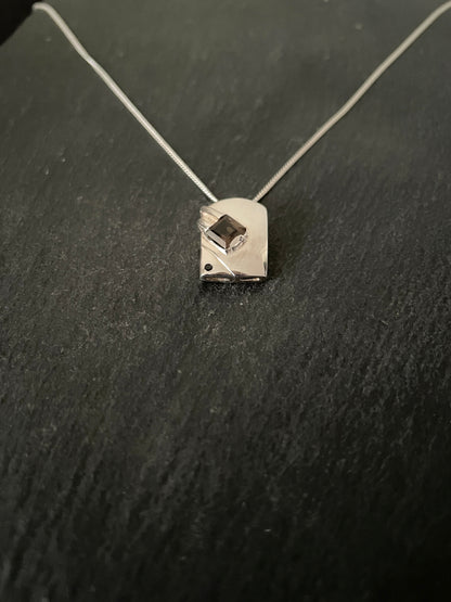 Smokey Quartz and Silver Pendant image 1