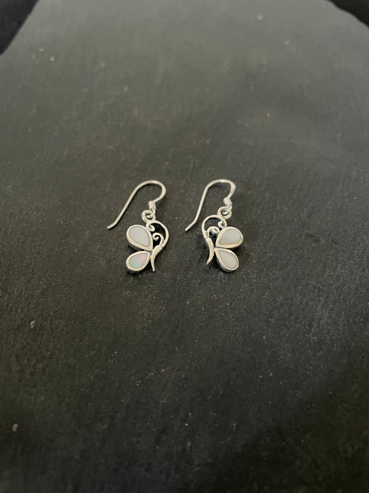 Mother Of Pearl Butterfly Earrings image 1