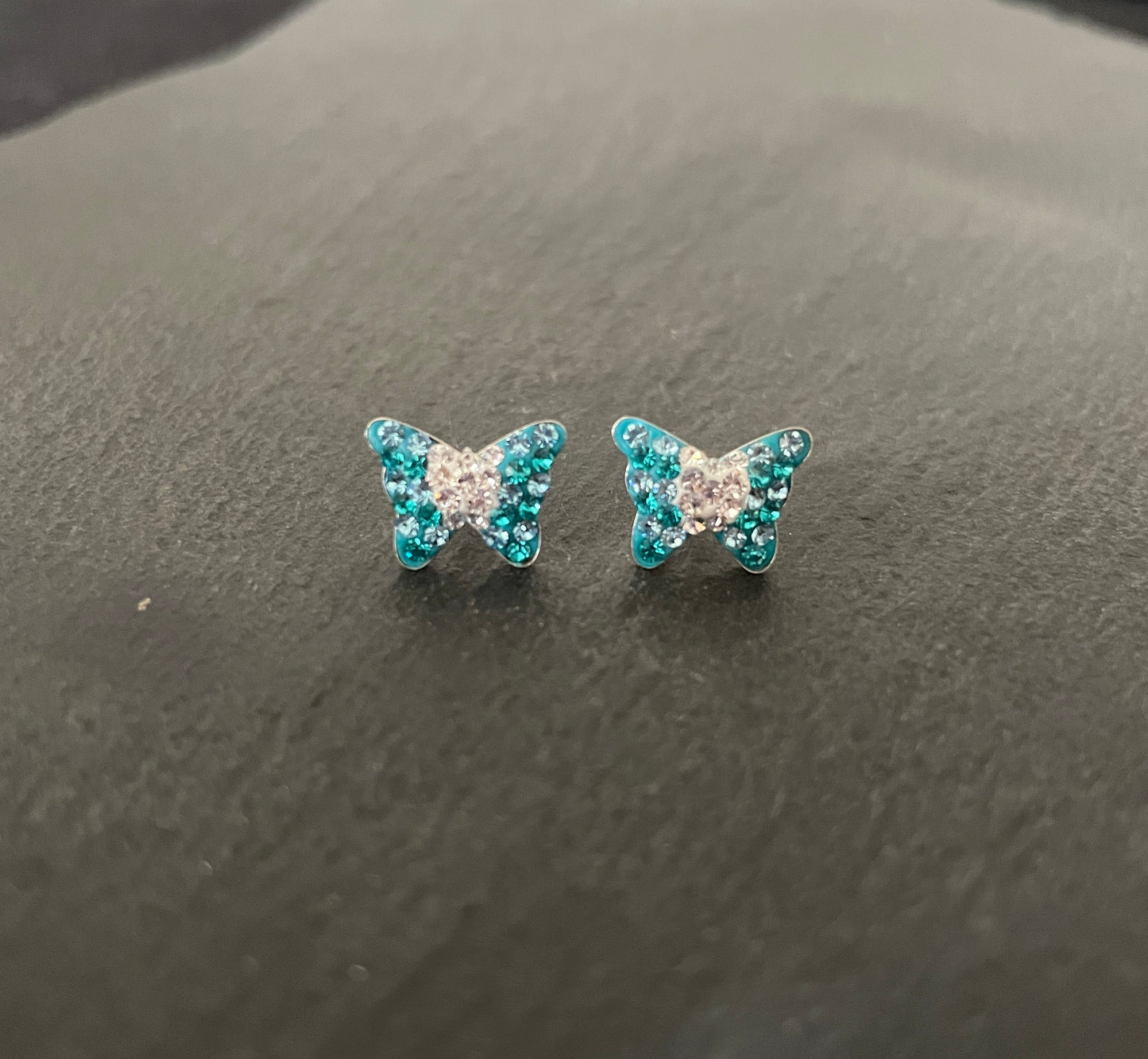 Cubic Zirconia Butterfly Stud Earrings image 2