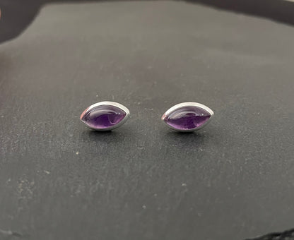 Amethyst Kite Stud Earrings image 0