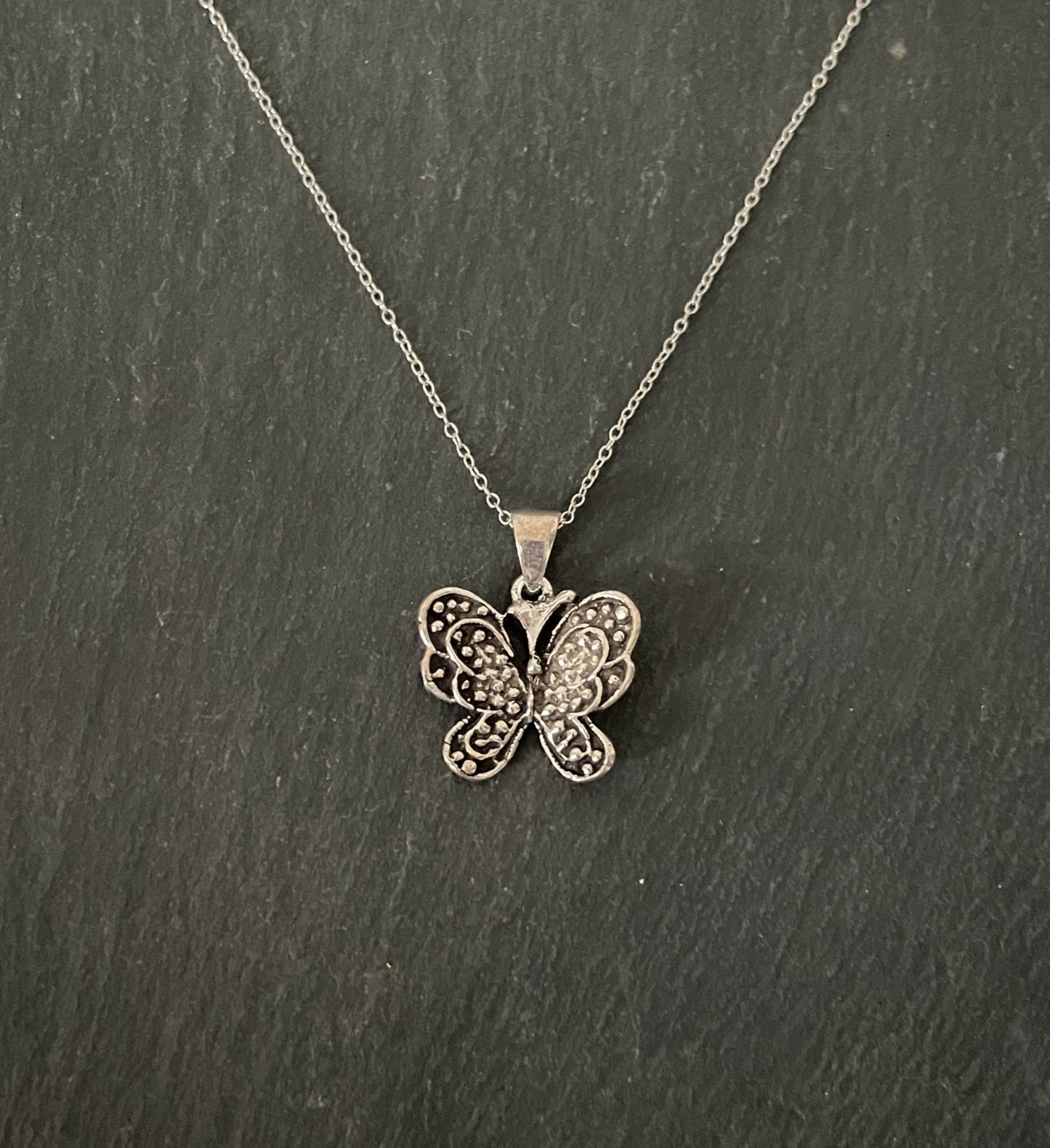 Silver Butterfly Pendant image 0
