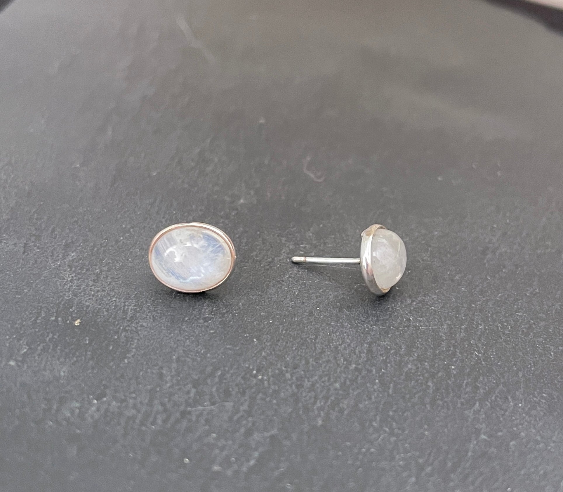 Moonstone Oval Studs image 1