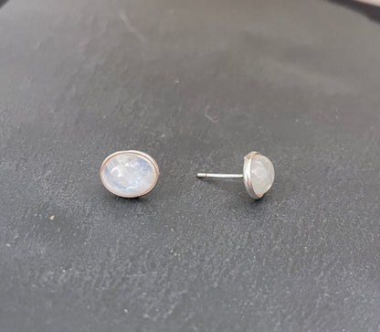 Moonstone Oval Studs image 1
