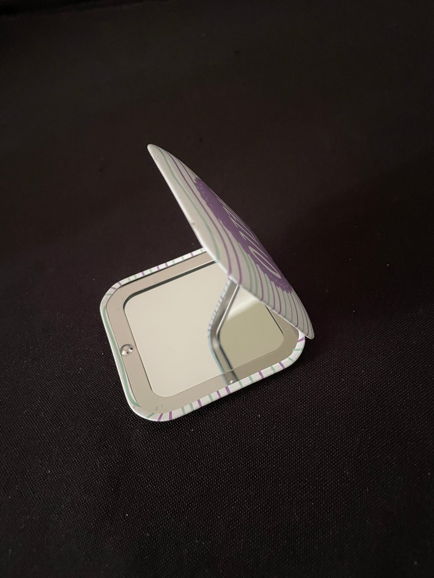 Purple Hello Compact Mirror image 1