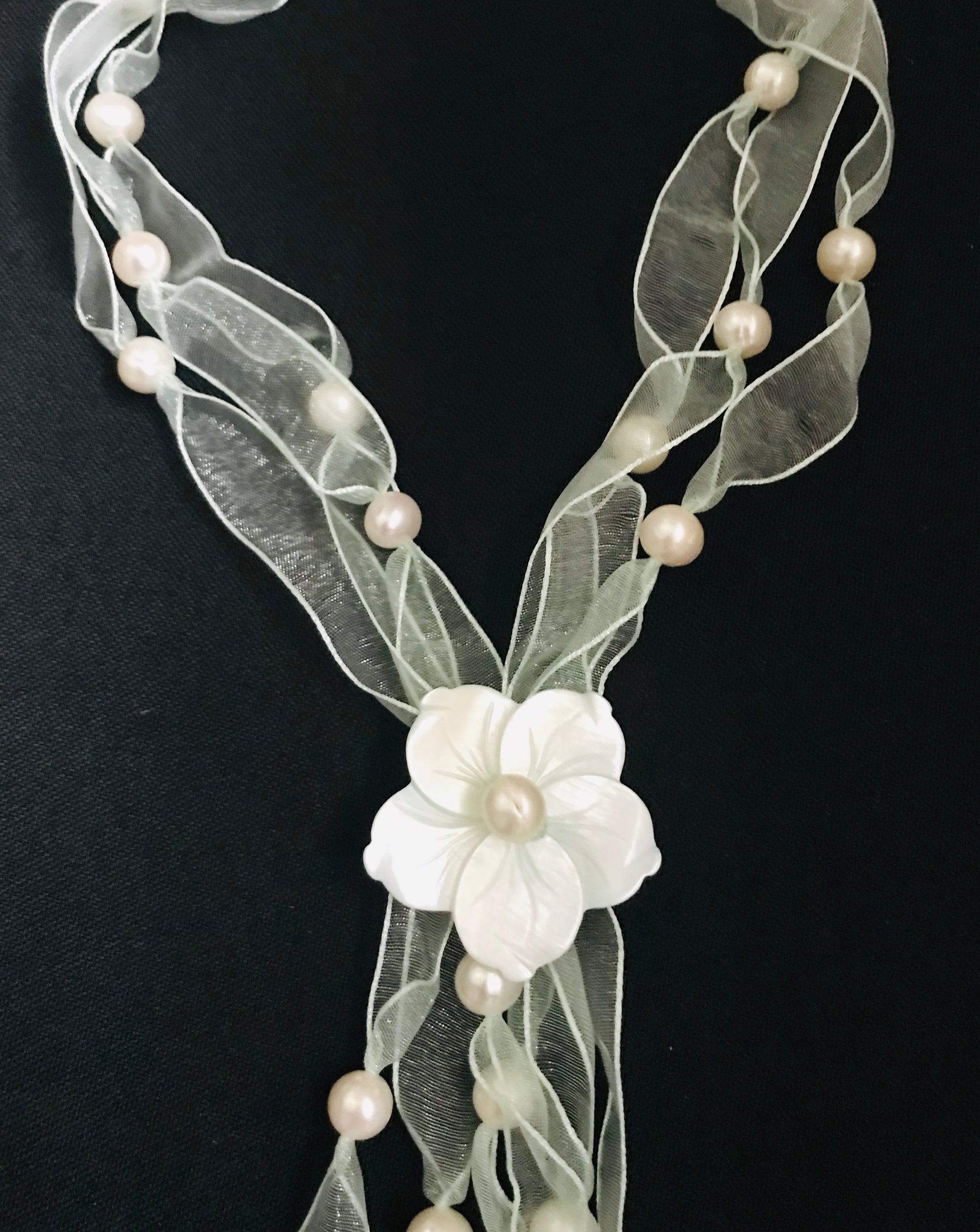Pearl Flower Necklace image 1
