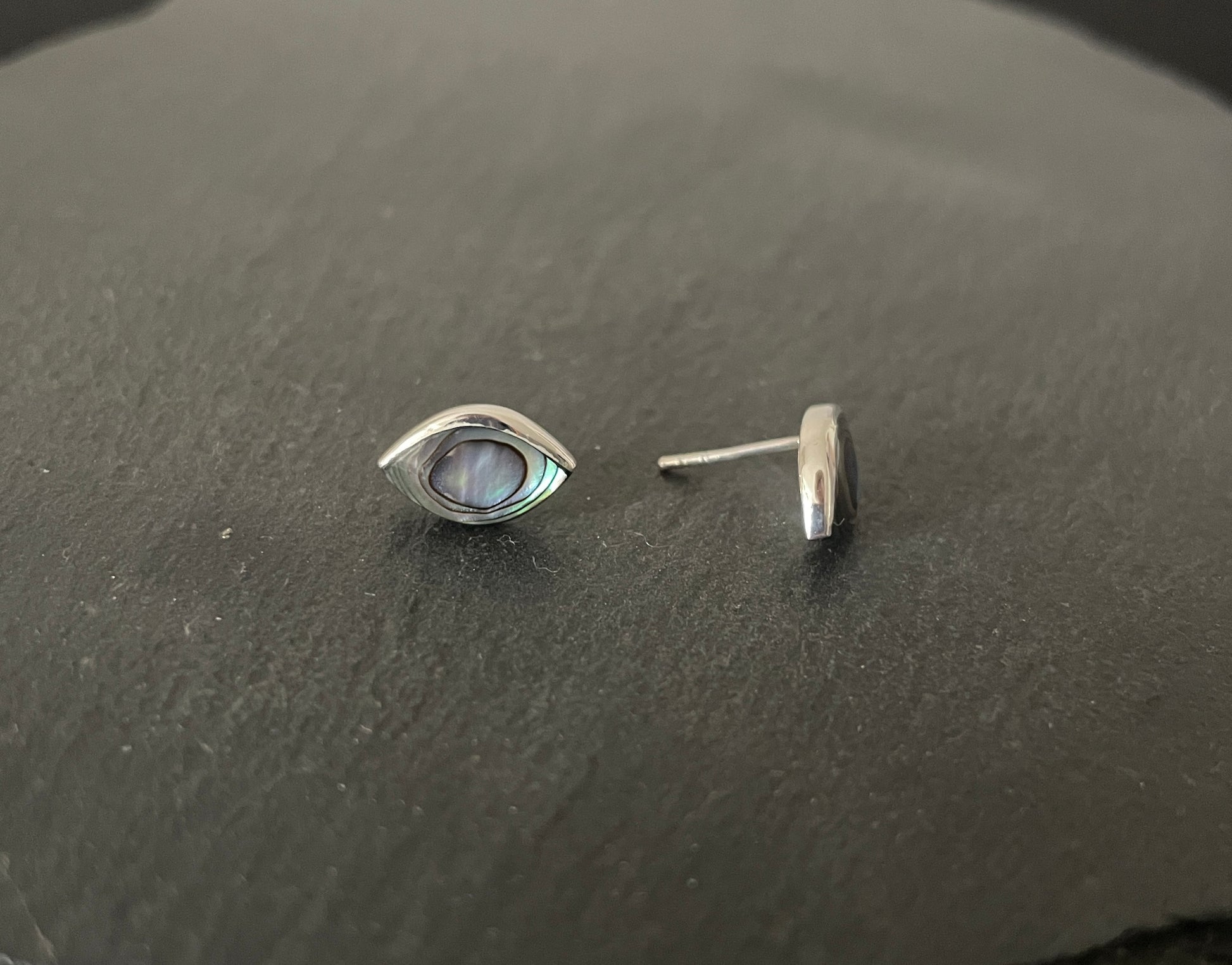 Paua Shell and Silver Studs image 1