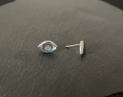 Paua Shell and Silver Studs image 1