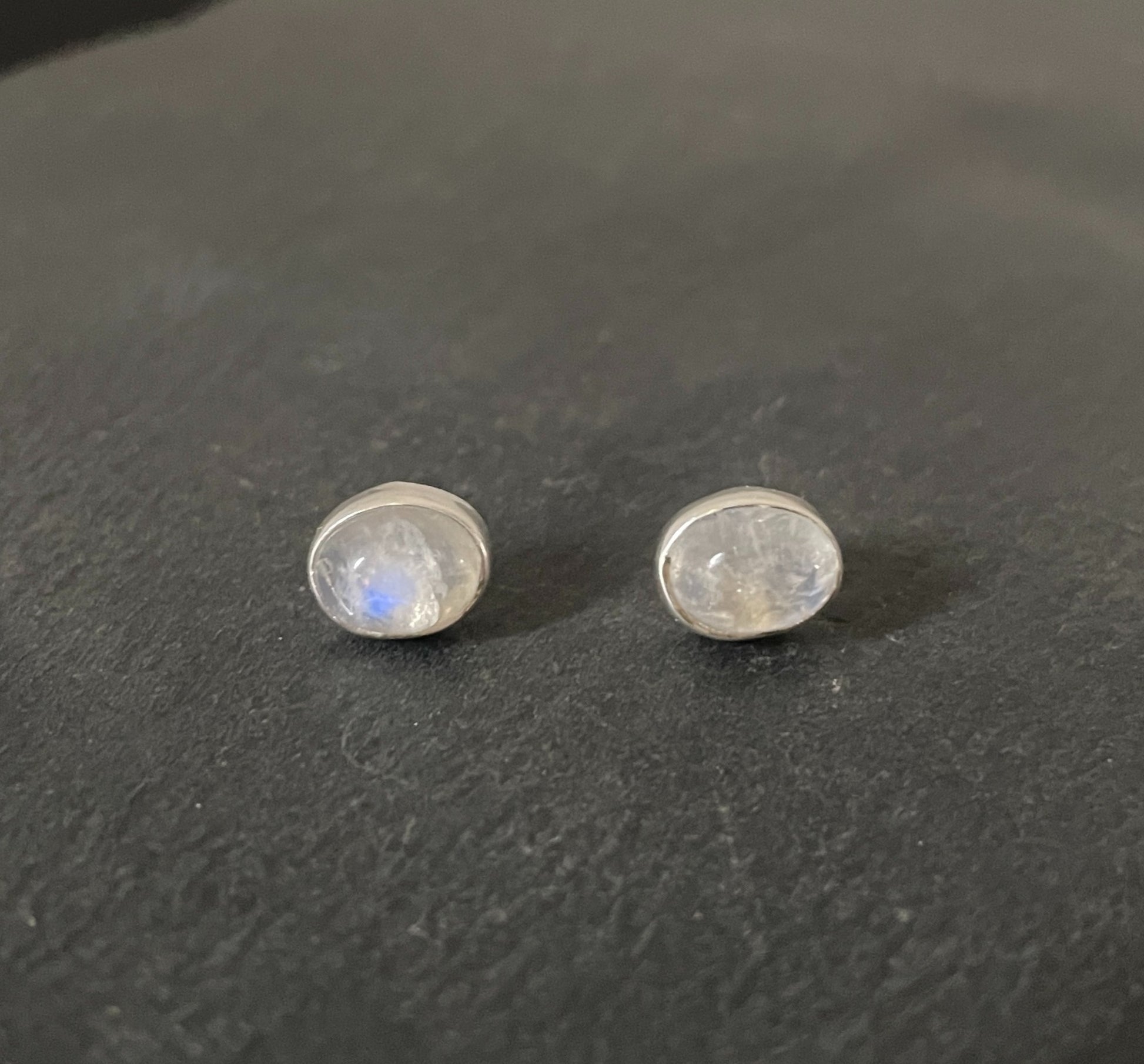 Moonstone Oval Stud Earrings image 0
