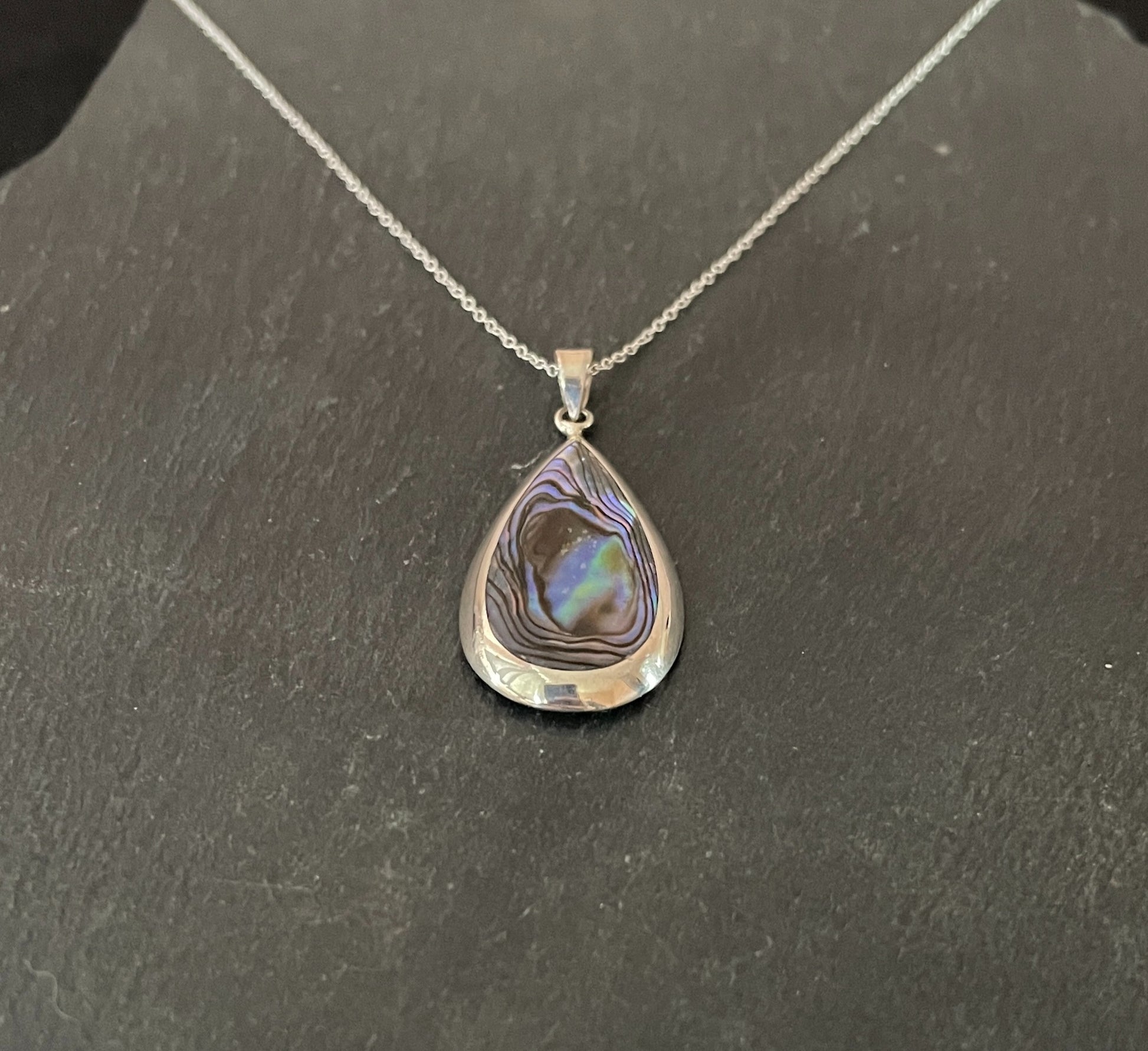 Paua Shell Teardrop Pendant image 1
