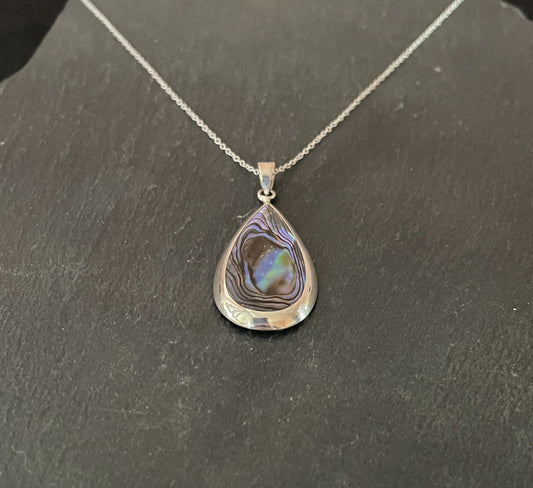 Paua Shell Teardrop Pendant image 1