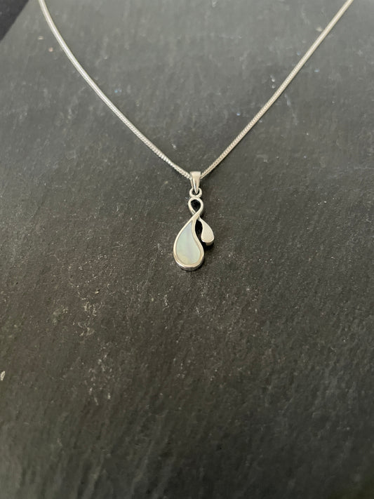 Mother of Pearl Teardrop Pendant image 1