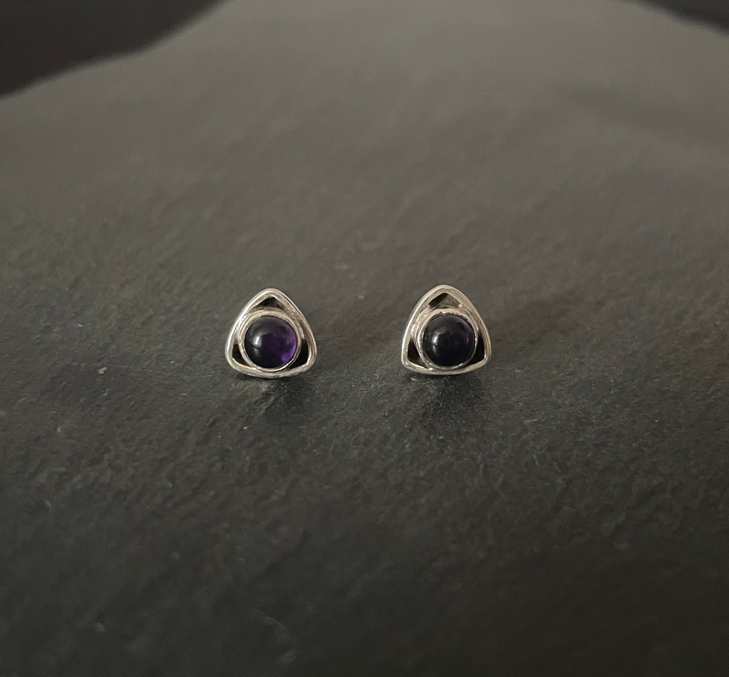 Amethyst Stud Earrings image 0