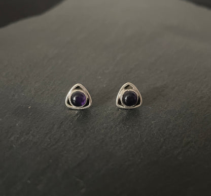 Amethyst Stud Earrings image 0