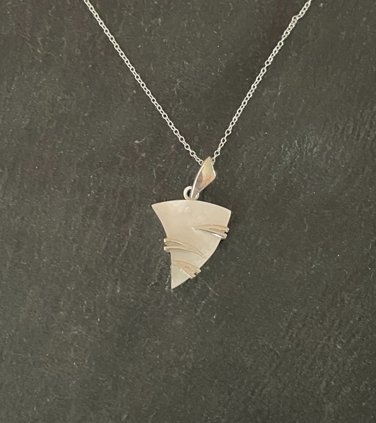 Mother of Pearl and Silver Pendant image 0