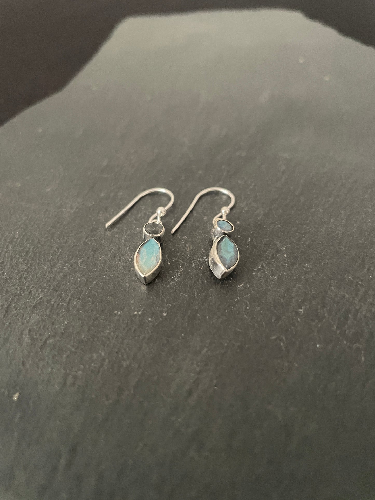 Labradorite and Silver Earrings image 1