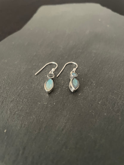 Labradorite and Silver Earrings image 1