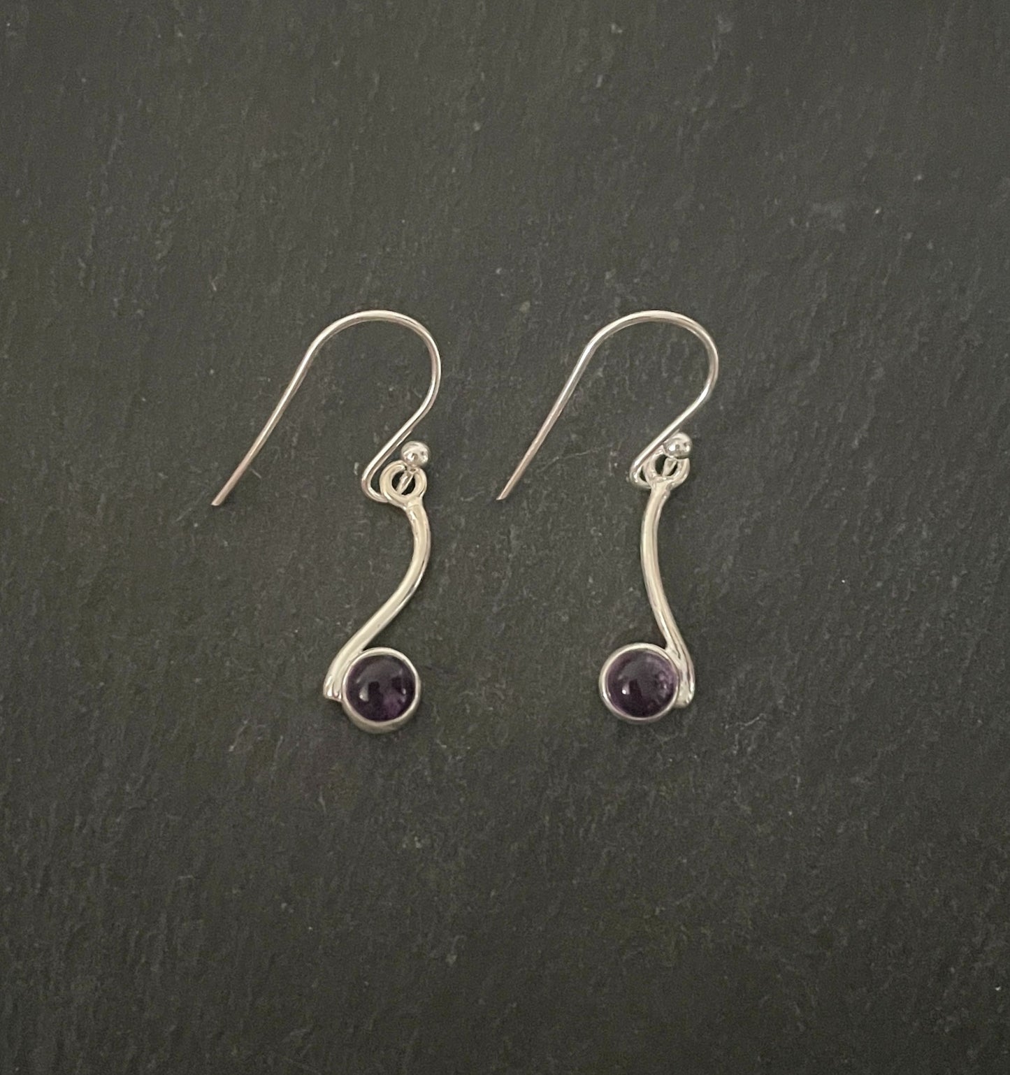 Amethyst Drop Earrings image 0