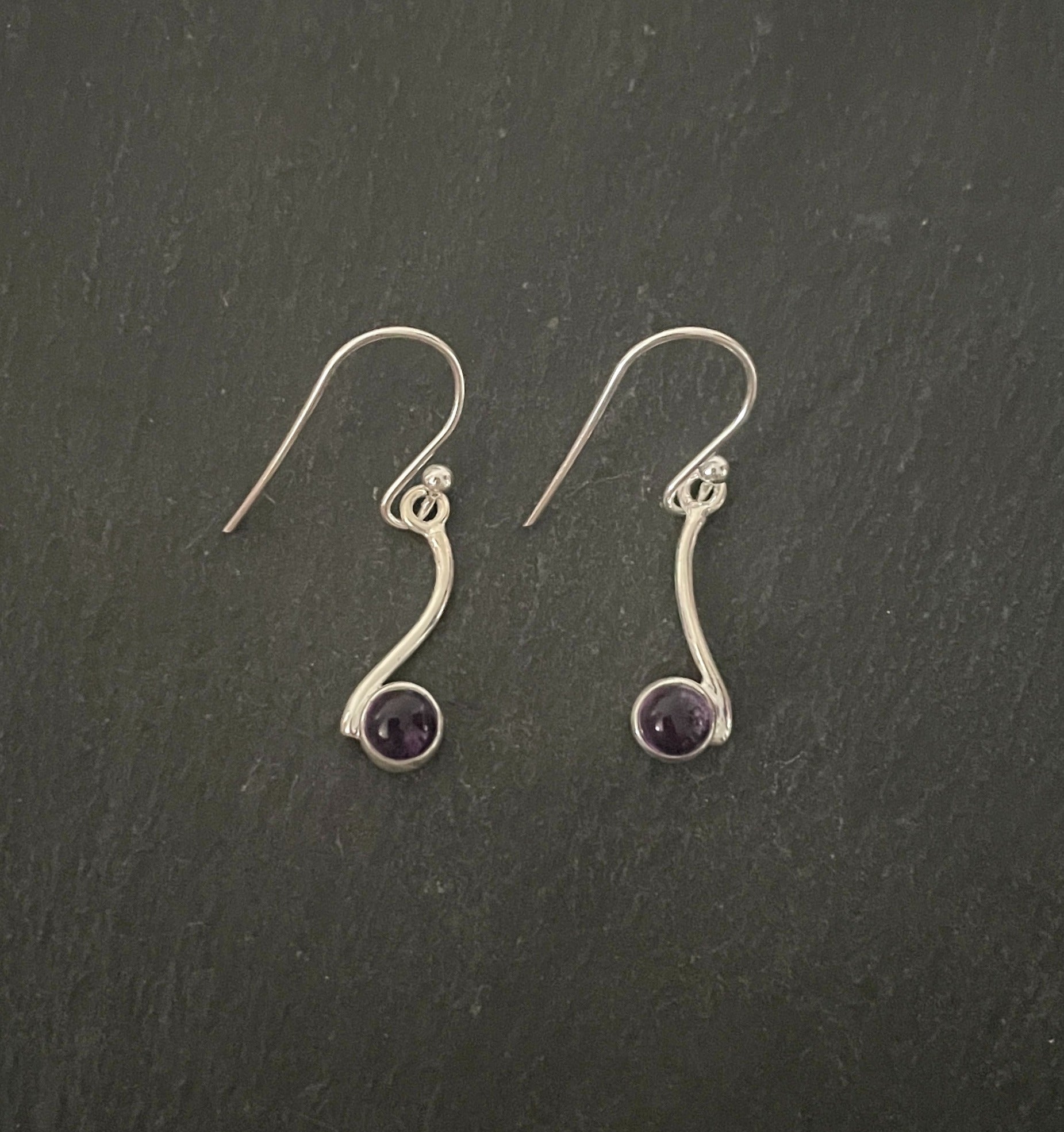 Amethyst Drop Earrings image 0
