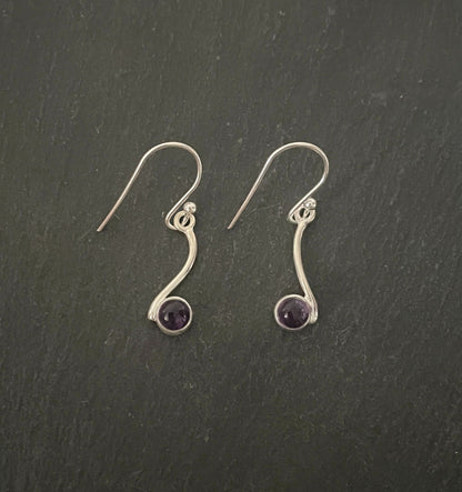 Amethyst Drop Earrings image 0