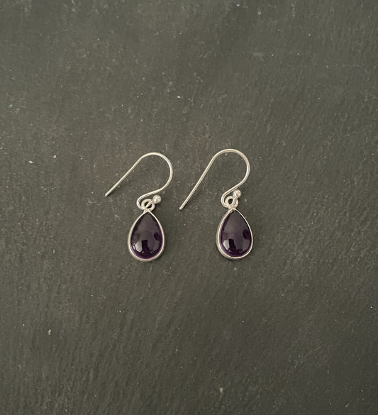 Amethyst Teardrop Earrings image 0