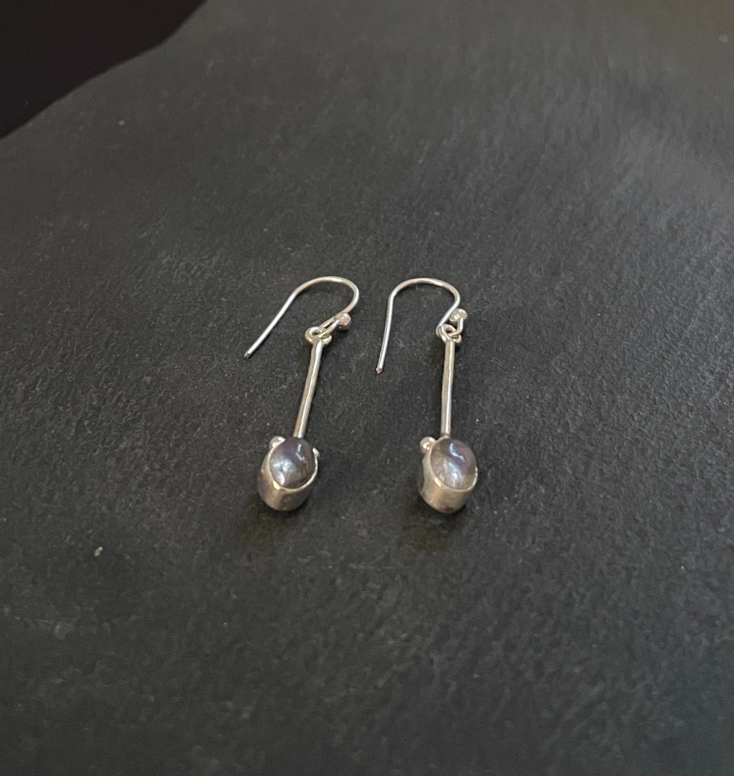 Labradorite and Silver Earrings image 1