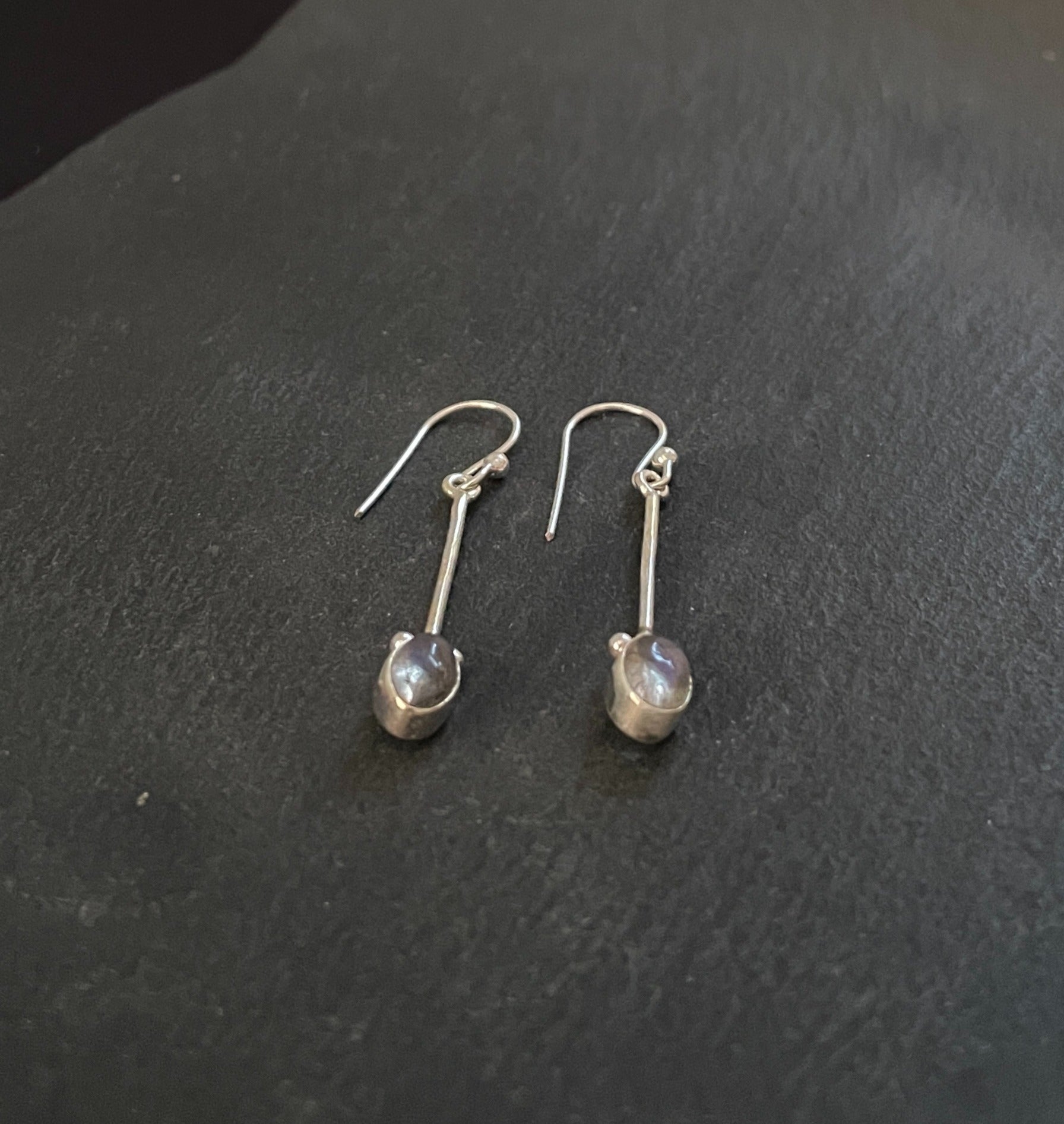 Labradorite and Silver Earrings image 1