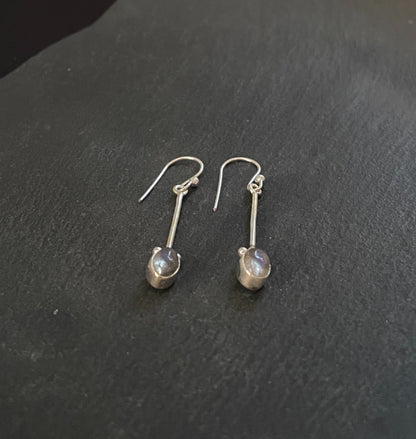 Labradorite and Silver Earrings image 1