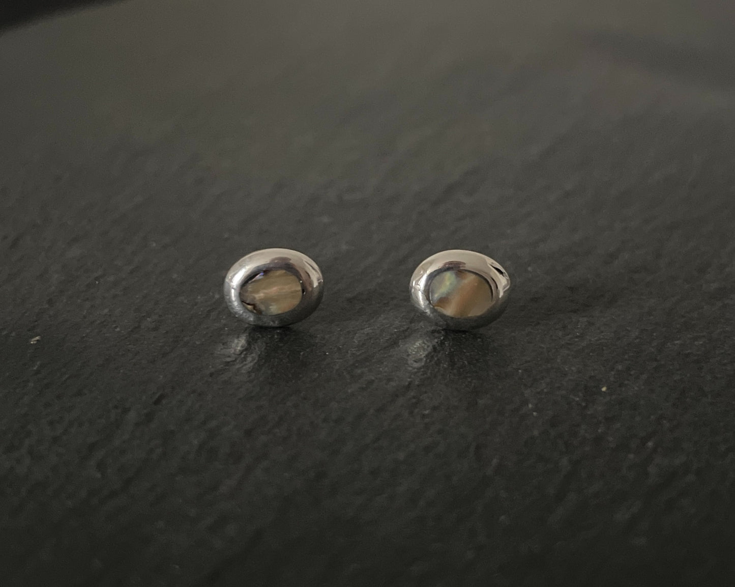 Paua Shell Oval Studs image 0