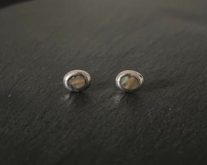 Paua Shell Oval Studs image 0