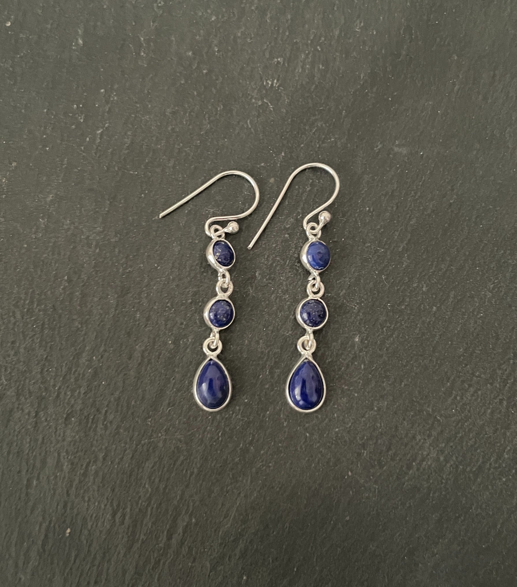 Lapis Lazuli and Silver Earrings image 0