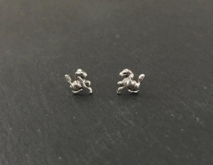 Silver Horse Stud Earrings image 0