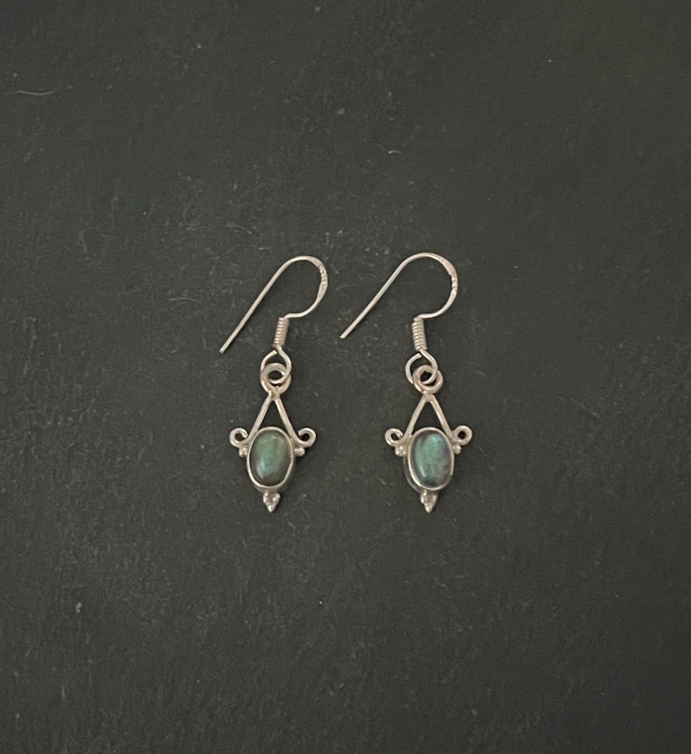 Labradorite Oval Earrings image 0