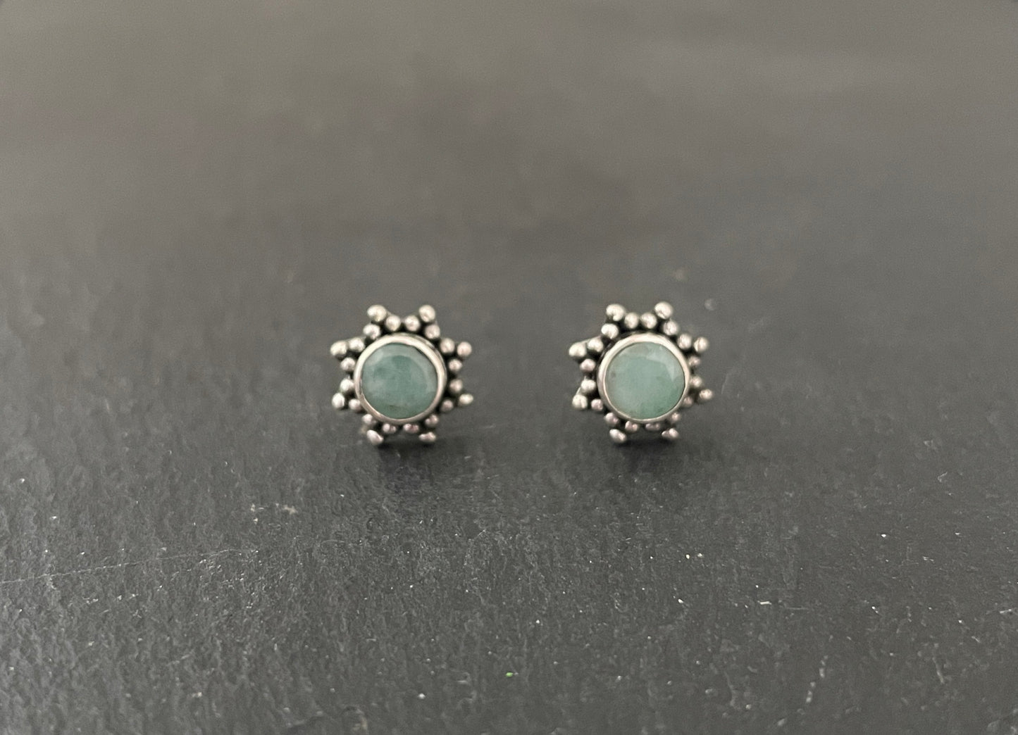 Emerald Stud Earrings image 0