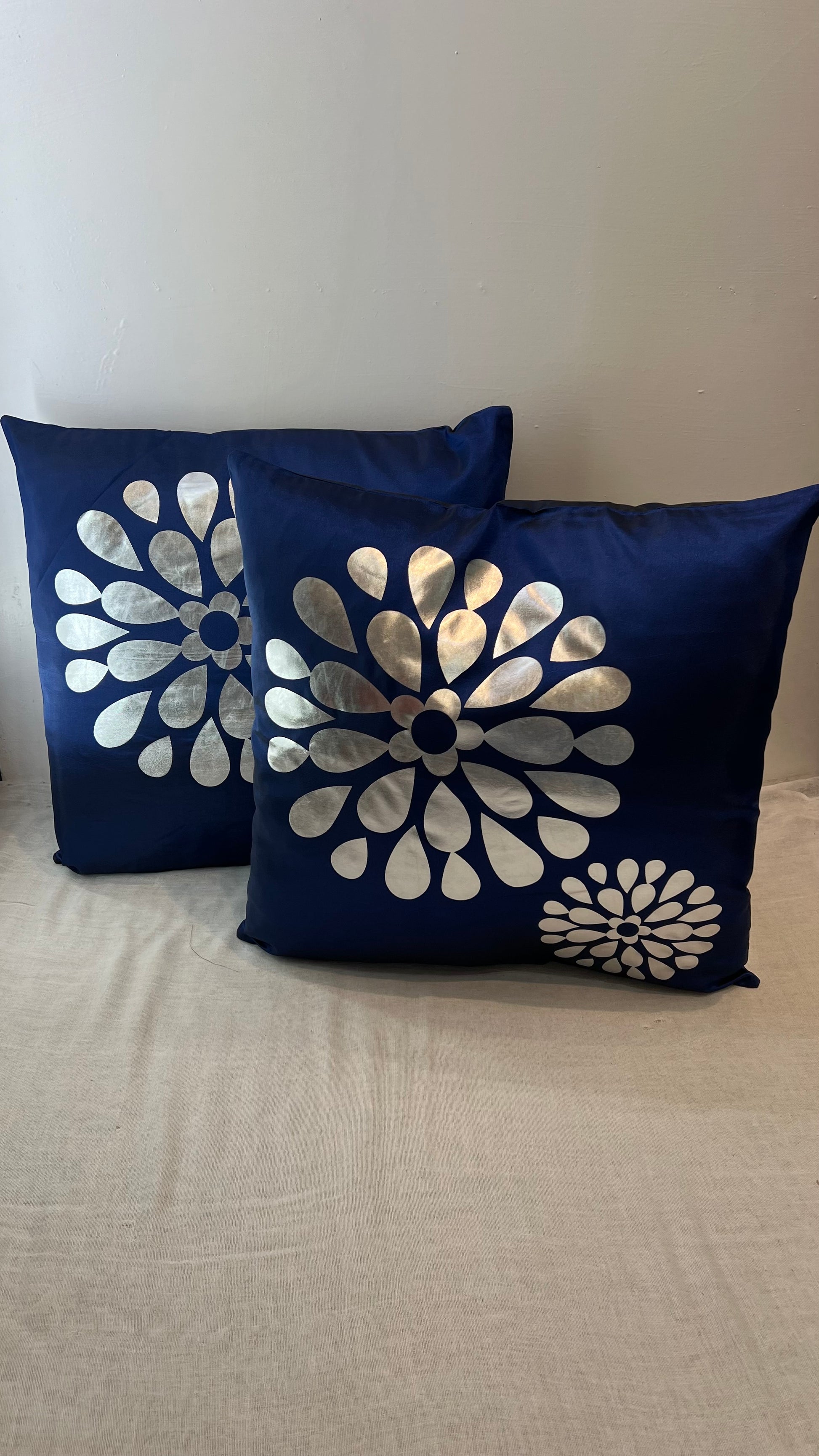Blue Flower Cushion Covers image 0