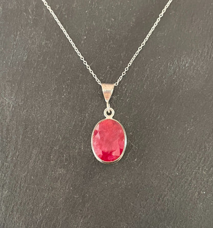 Oval Ruby Pendant image 0