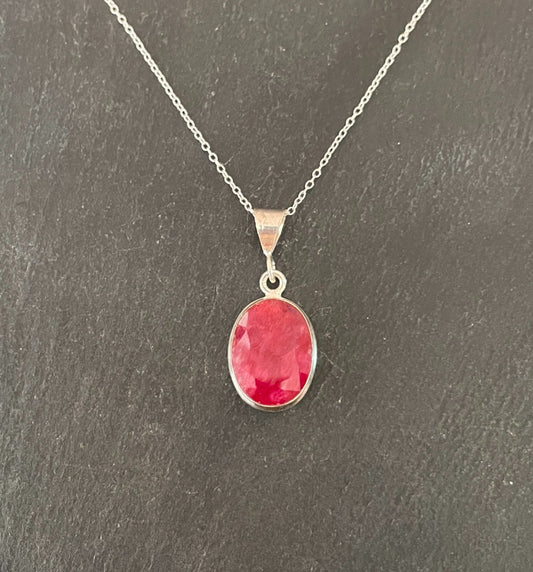 Oval Ruby Pendant image 0