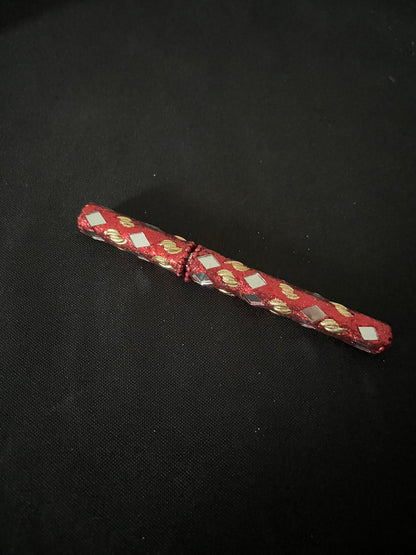Red Glitter Pen image 0
