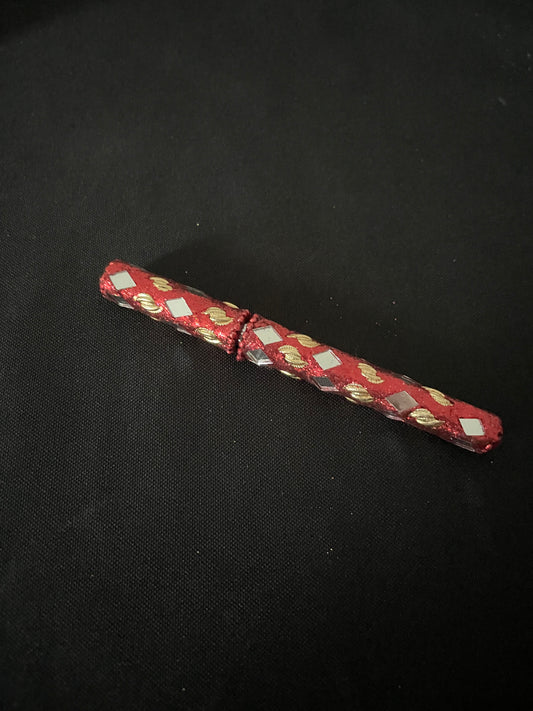 Red Glitter Pen image 0