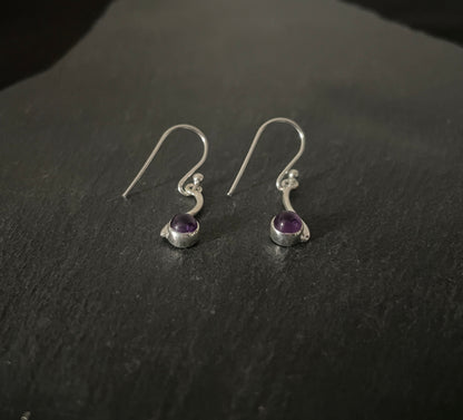 Amethyst Drop Earrings image 1