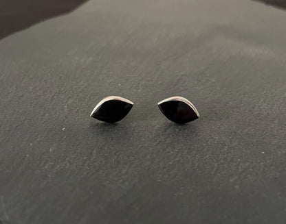 Black Onyx Stud Earrings image 0