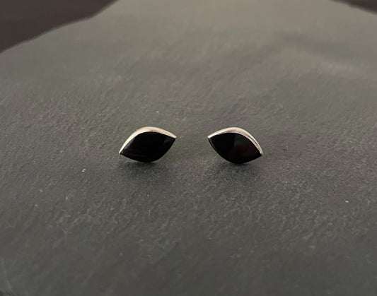 Black Onyx Stud Earrings image 0